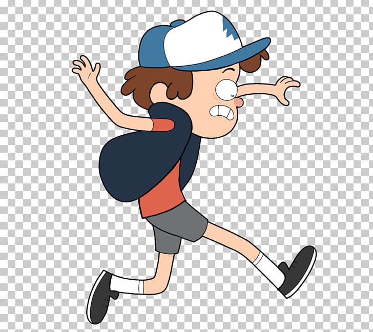 Dipper Pines Running Fan Art Character PNG, Clipart, Arm, Art, Cartoon, Character, Clothing Free PNG Download