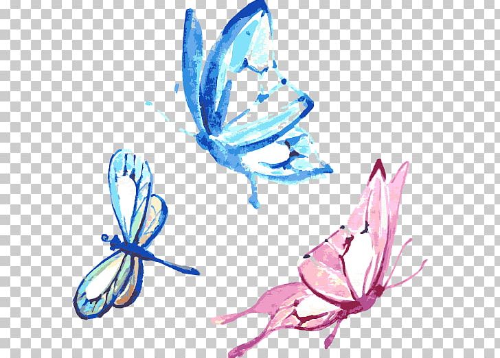 Watercolor Painting Graphic Design PNG, Clipart, Architectural Drawing, Artwork, Beautiful, Butterfly, Canvas Free PNG Download