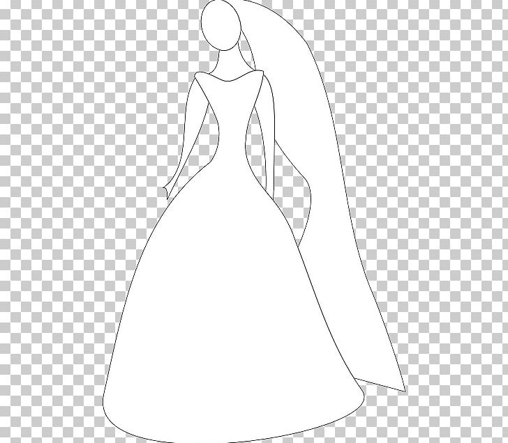 Wedding Dress Bride PNG, Clipart, Angle, Arm, Artwork, Black And White, Bride Free PNG Download