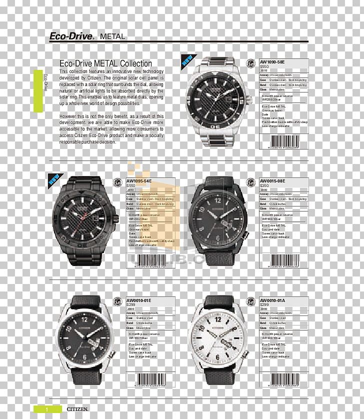 Watch Eco-Drive Citizen Holdings Catalog Brand PNG, Clipart, Accessories, Brand, Brochure, Calendar, Catalog Free PNG Download