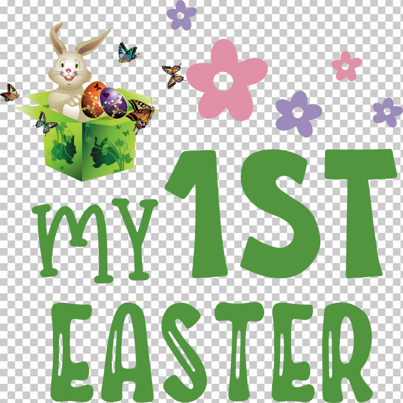 Happy Easter Day My 1st Easter PNG, Clipart, Behavior, Green, Happy Easter Day, Logo, Meter Free PNG Download
