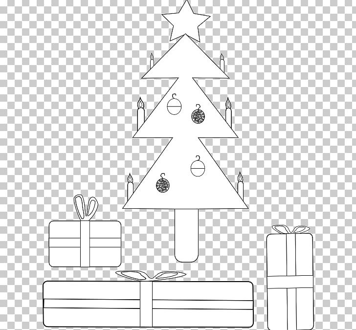 Paper Point Triangle Christmas Tree PNG, Clipart, Angle, Area, Black And White, Christmas, Christmas Decoration Free PNG Download