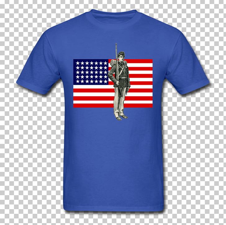 Printed T-shirt Polo Shirt Spreadshirt PNG, Clipart, Active Shirt, American Flag, Blue, Civil, Civil War Free PNG Download