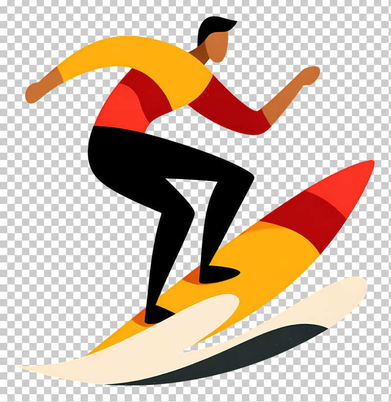 Surfing Icon - Surfer Riding A Wave PNG