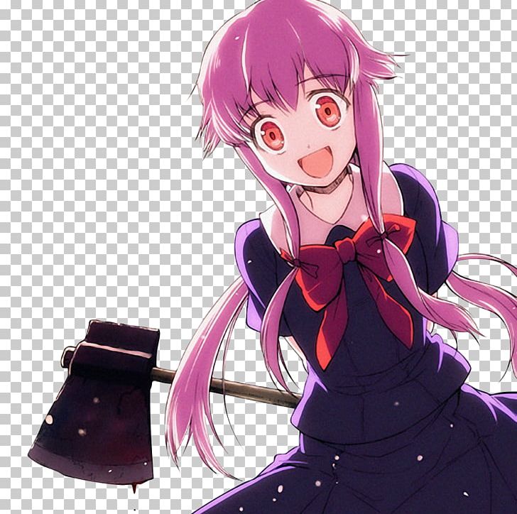 Yuno Gasai Future Diary Anime Character Yandere PNG, Clipart, Anime, Art, Artist, Artwork, Black Hair Free PNG Download