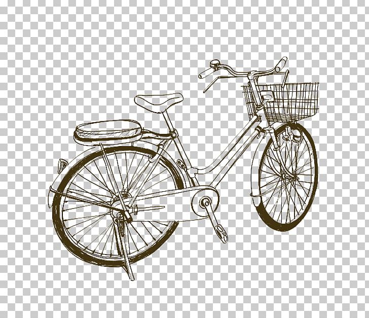 Bicycle Drawing Sketch PNG, Clipart, Bicy, Bicycle, Bicycle Accessory, Bicycle Basket, Bicycle Frame Free PNG Download