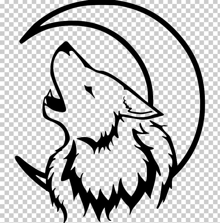 Gray Wolf Lunar Phase Moon PNG, Clipart, Art, Artwork, Autocad Dxf, Beak, Black Free PNG Download