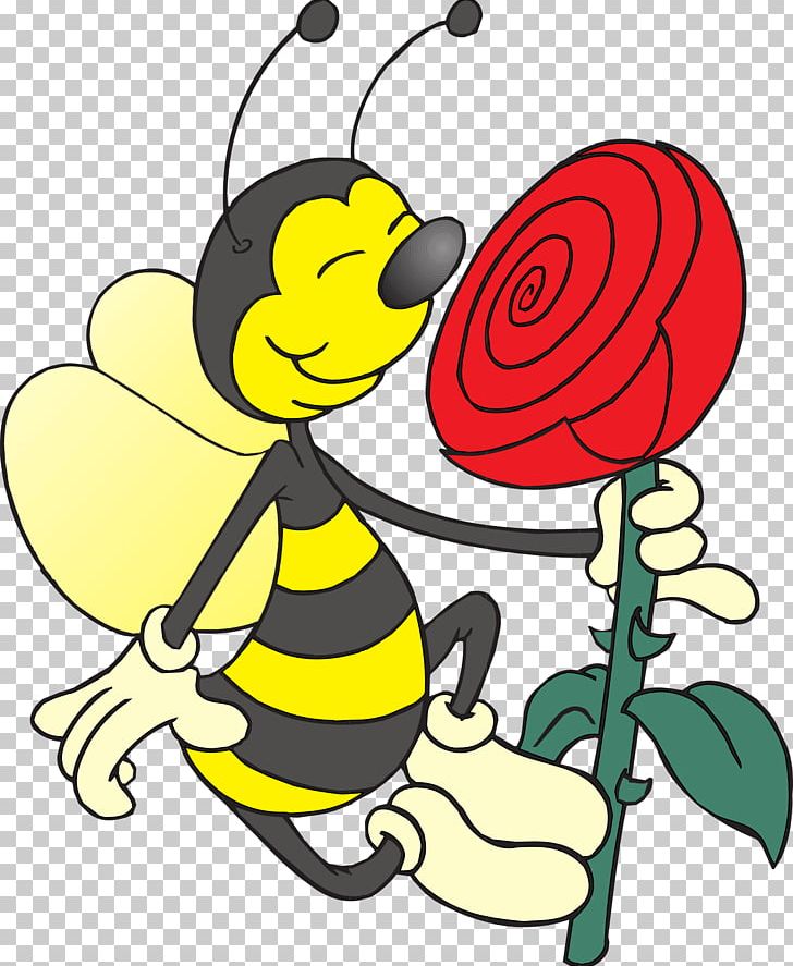 Honey Bee Rose Flower PNG, Clipart, Art, Artwork, Bee, Beehive, Bumblebee Free PNG Download