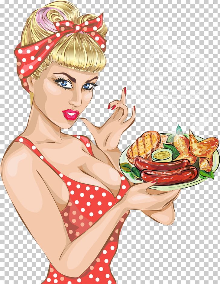 Hot Dog Fast Food Pin-up Girl Illustration PNG, Clipart, Cartoon Beauty, Character, Dog, Dogs, Dog Vector Free PNG Download