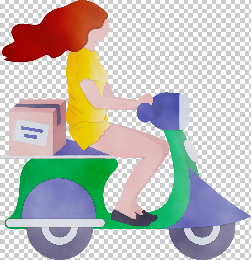 Scooter Vehicle Vespa PNG, Clipart, Delivery, Girl, Paint, Scooter, Vehicle Free PNG Download