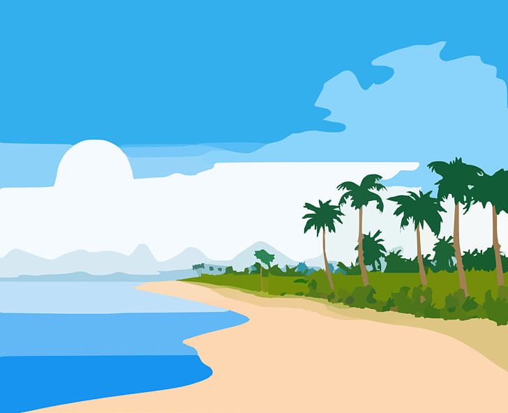 Hawaiian Beaches Sandy Beach Shore PNG, Clipart, Area, Beach, Calm, Cartoon Island, Cloud Free PNG Download