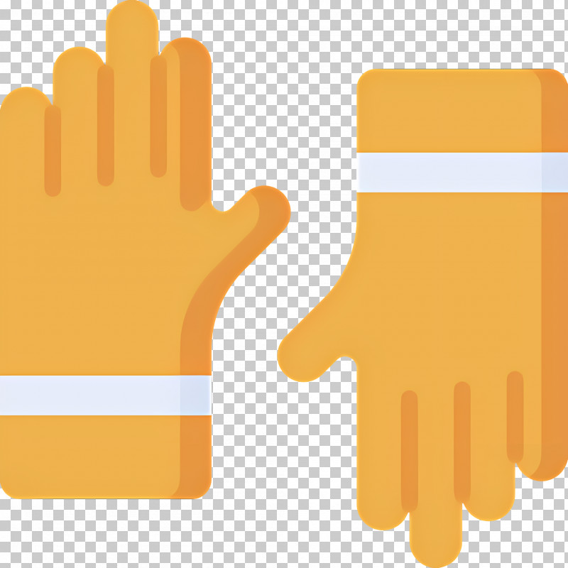 Gloves - Yellow Protective Gloves PNG