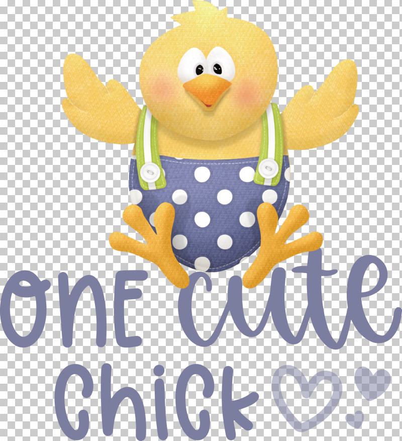 One Cute Chick Easter Day Happy Easter PNG, Clipart, Beak, Biology, Birds, Cartoon, Character Free PNG Download