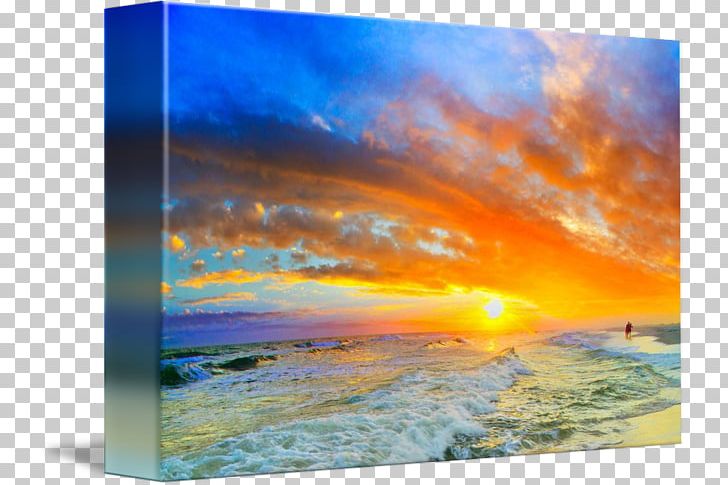 Sky Sunset Orange Sea Blue PNG, Clipart, Art, Atmosphere, Blue, Cloud, Color Free PNG Download