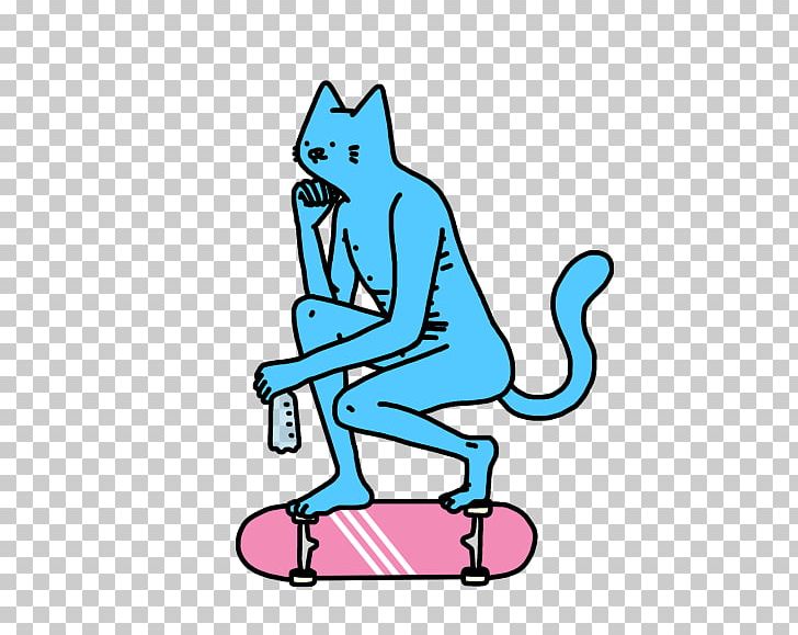 Sticker Skateboard Cat Telegram PNG, Clipart, Area, Art, Artwork, Black And White, Brand Free PNG Download