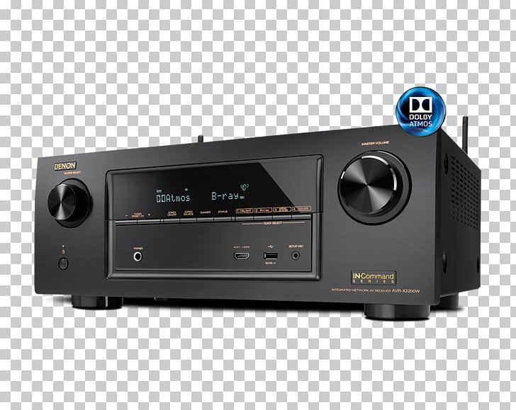 AV Receiver Denon AVR-X2200W Home Theater Systems Denon AVR X2400H PNG, Clipart, Audio, Audio Equipment, Audio Receiver, Avr, Av Receiver Free PNG Download