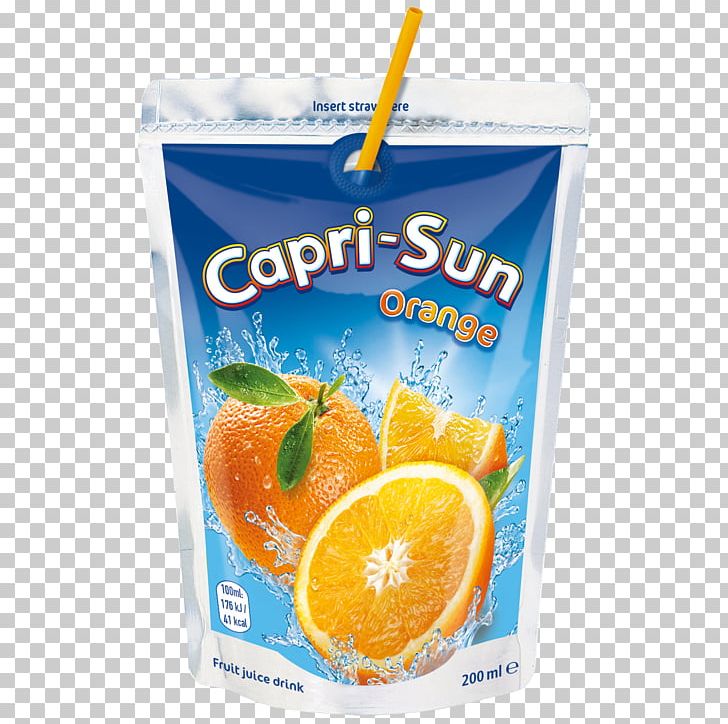Orange Juice Capri Sun Orange Drink PNG, Clipart, Berry, Capri, Capri Sun, Citric Acid, Concentrate Free PNG Download