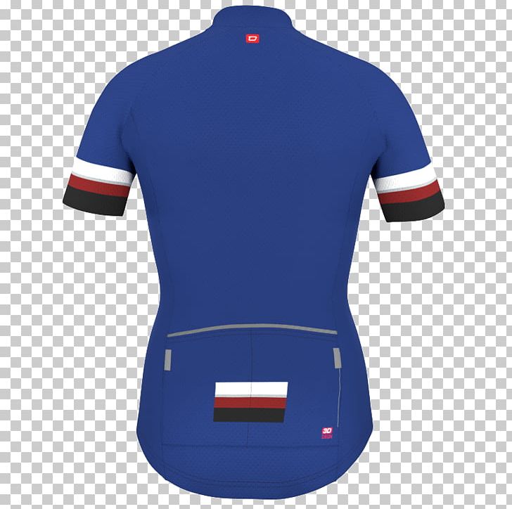 Sports Fan Jersey T-shirt Collar Outerwear PNG, Clipart, Active Shirt, Blue, Clothing, Cobalt Blue, Collar Free PNG Download