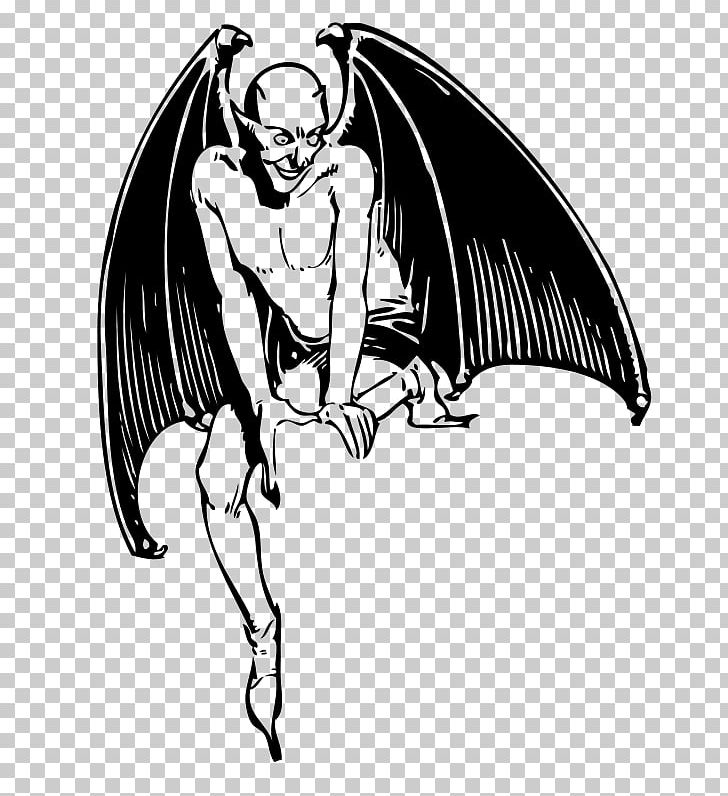 Michael Devil Satan PNG, Clipart, Angel, Art, Bat, Black And White, Cartoon Free PNG Download