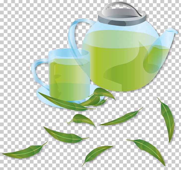 Green Tea Coffee Flowering Tea Teapot PNG, Clipart, Background Green, Coff, Coffee Cup, Cup, Drink Free PNG Download