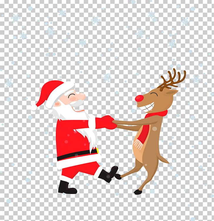 Rudolph Santa Claus Wedding Invitation Christmas Greeting Card PNG, Clipart, Cartoon, Christmas Card, Christmas Decoration, Christmas Ornament, Dancing Free PNG Download