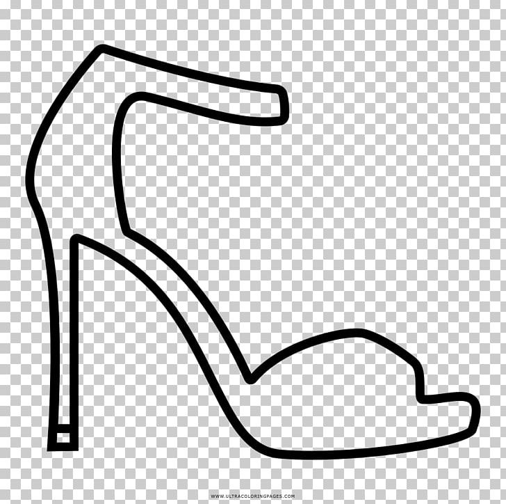 High-heeled Shoe Drawing Coloring Book Absatz Black And White PNG, Clipart, Absatz, Area, Black, Black And White, Boot Free PNG Download