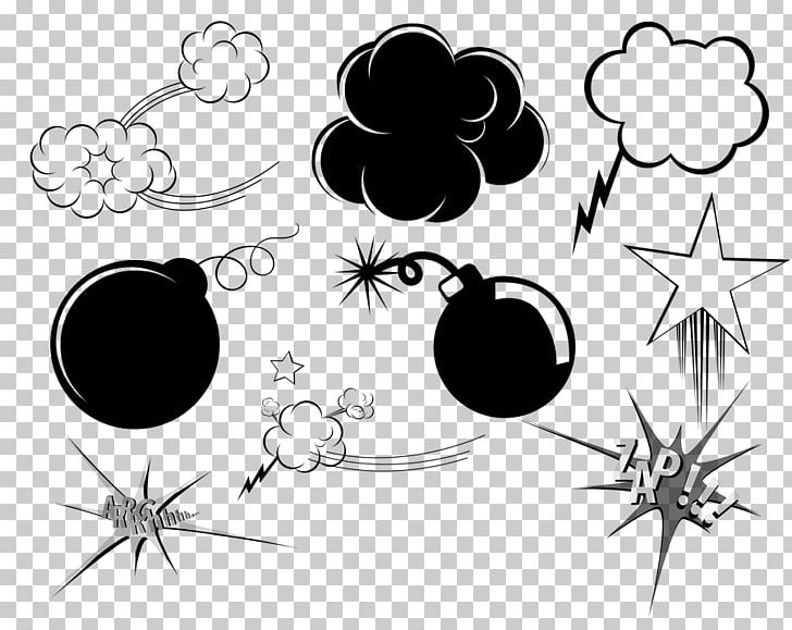 Explosion Drawing Bomb Detonation PNG, Clipart, Black, Black And White, Bomb, Cartoon, Circle Free PNG Download