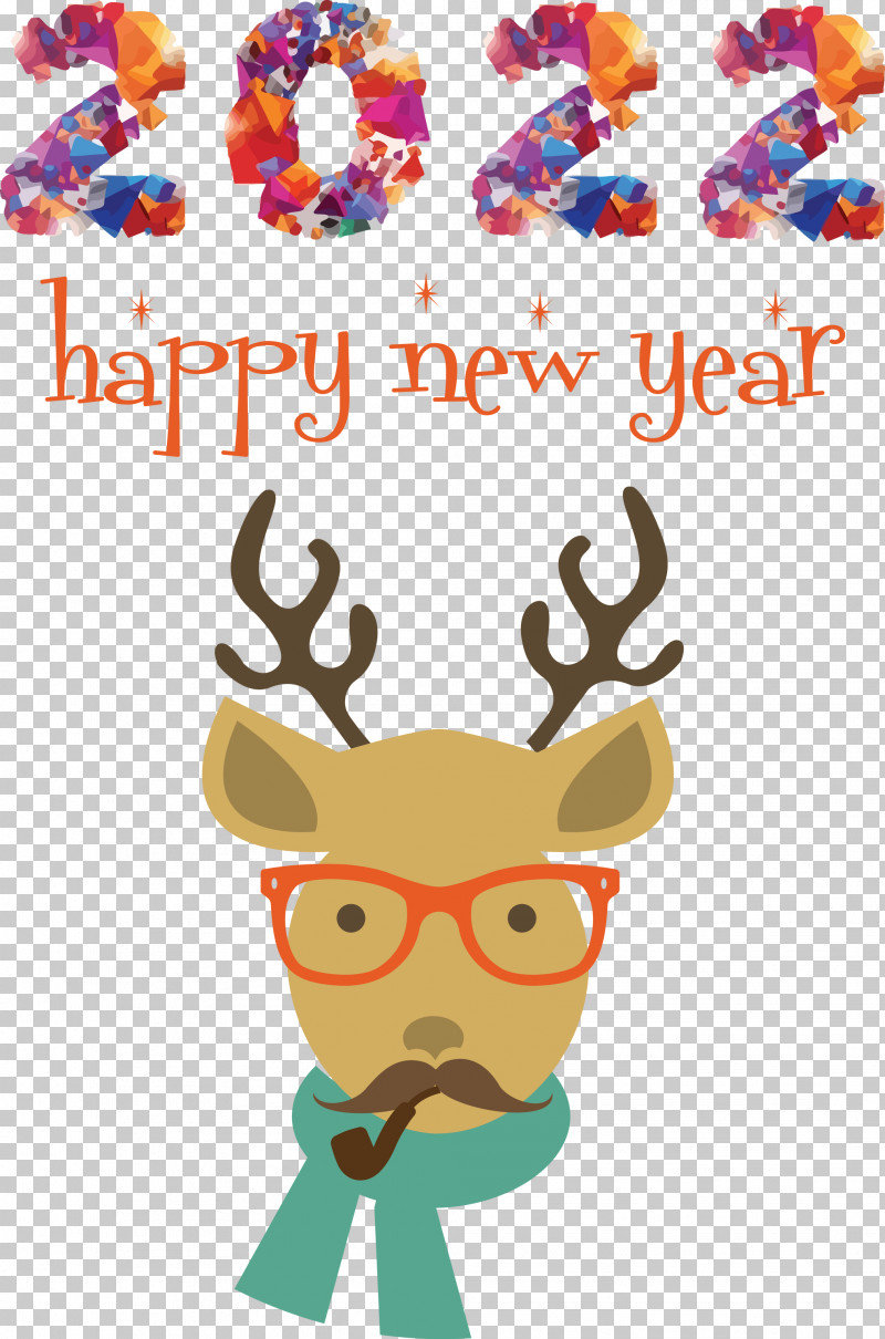 2022 Happy New Year 2022 2022 New Year PNG, Clipart, Biology, Deer, Meter, Reindeer, Science Free PNG Download