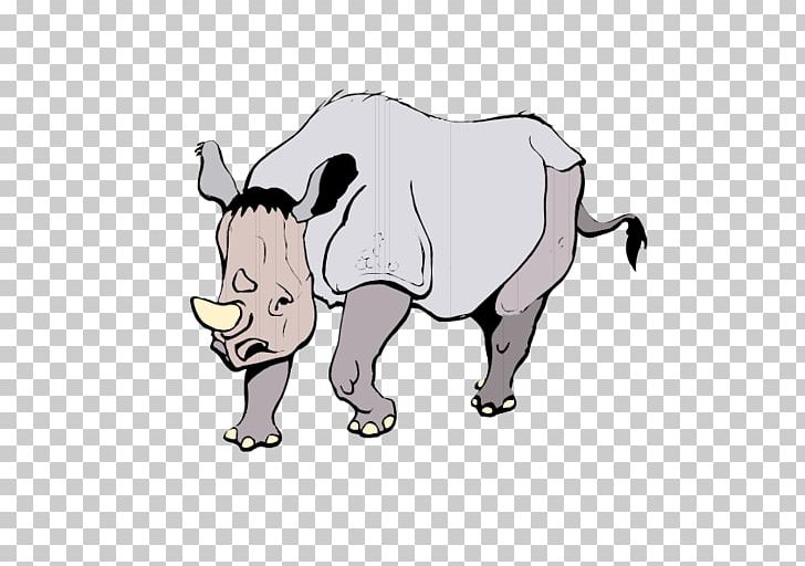 Rhinoceros Horn Hippopotamus Wildlife PNG, Clipart, Animals, Black Rhinoceros, Blue, Carnivoran, Cartoon Free PNG Download