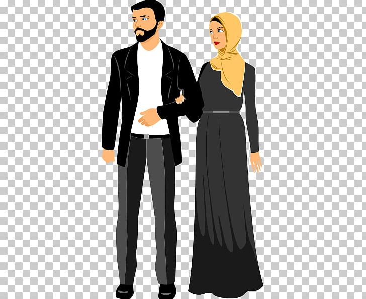 Muslim Hijab PNG, Clipart, Clothing, Costume, Couple, Drawing, Dress Free PNG Download