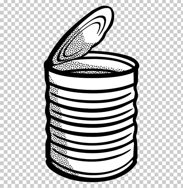 Tin Can Beverage Can PNG, Clipart, Beverage Can, Black And White, Clip Art, Download, Drawing Free PNG Download