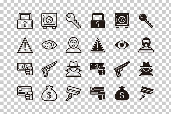 Computer Icons Theft PNG, Clipart, Angle, Black And White, Computer Icons, Download, Flat Design Free PNG Download