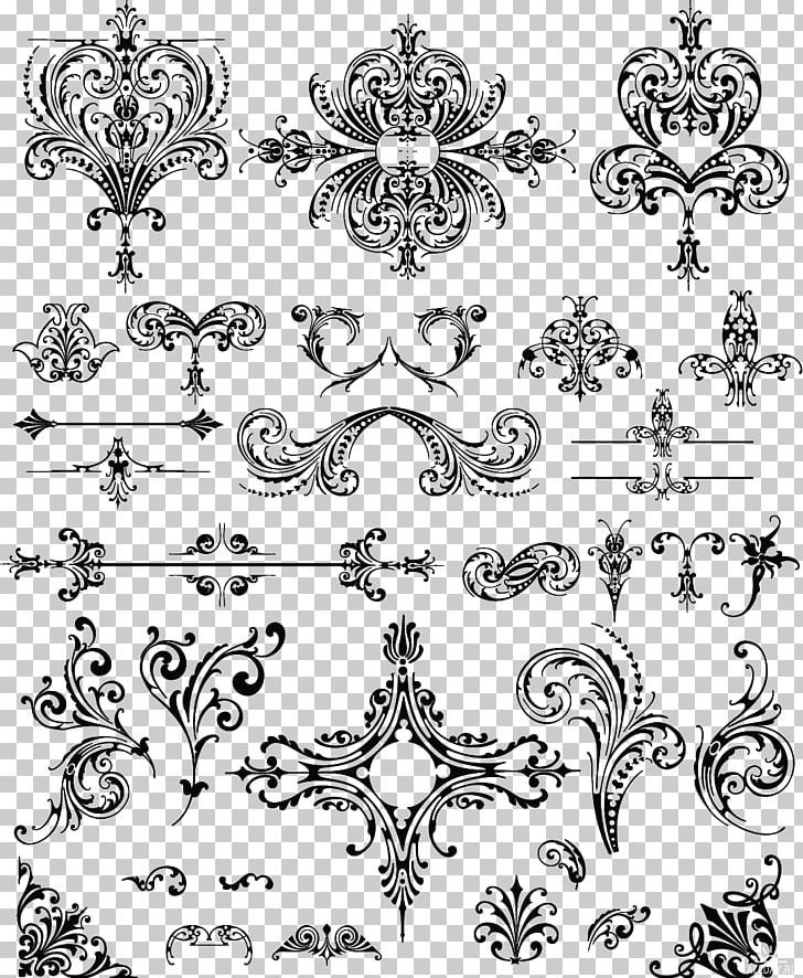 Ornament Floral Design PNG, Clipart, Area, Art, Art Nouveau, Black, Black And White Free PNG Download