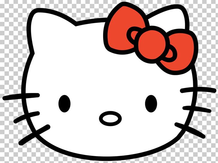 Hello Kitty Kitten Face PNG, Clipart, Area, Artwork, Badtzmaru, Black And White, Cartoon Free PNG Download