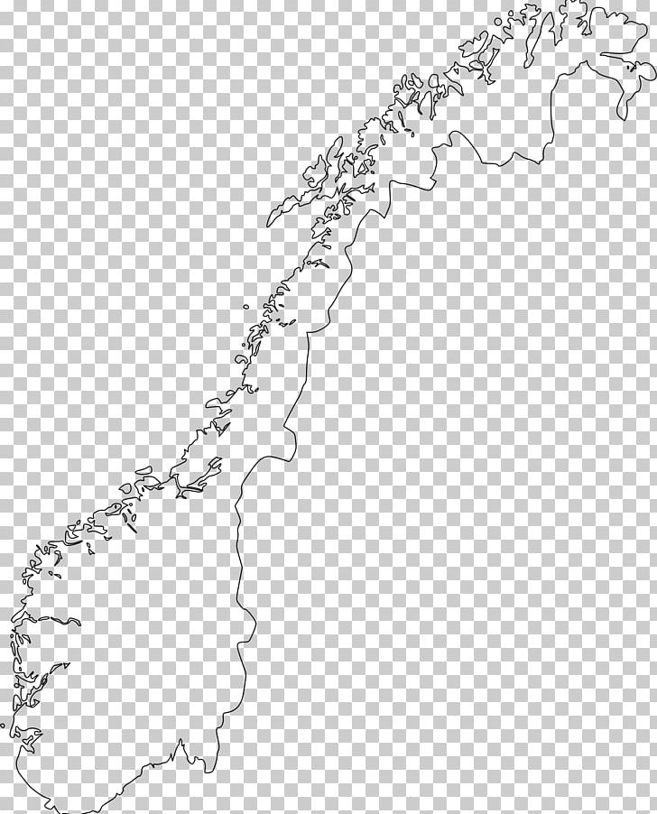 Norway Blank Map PNG, Clipart, Area, Black And White, Blank Map, Branch, Drawing Free PNG Download