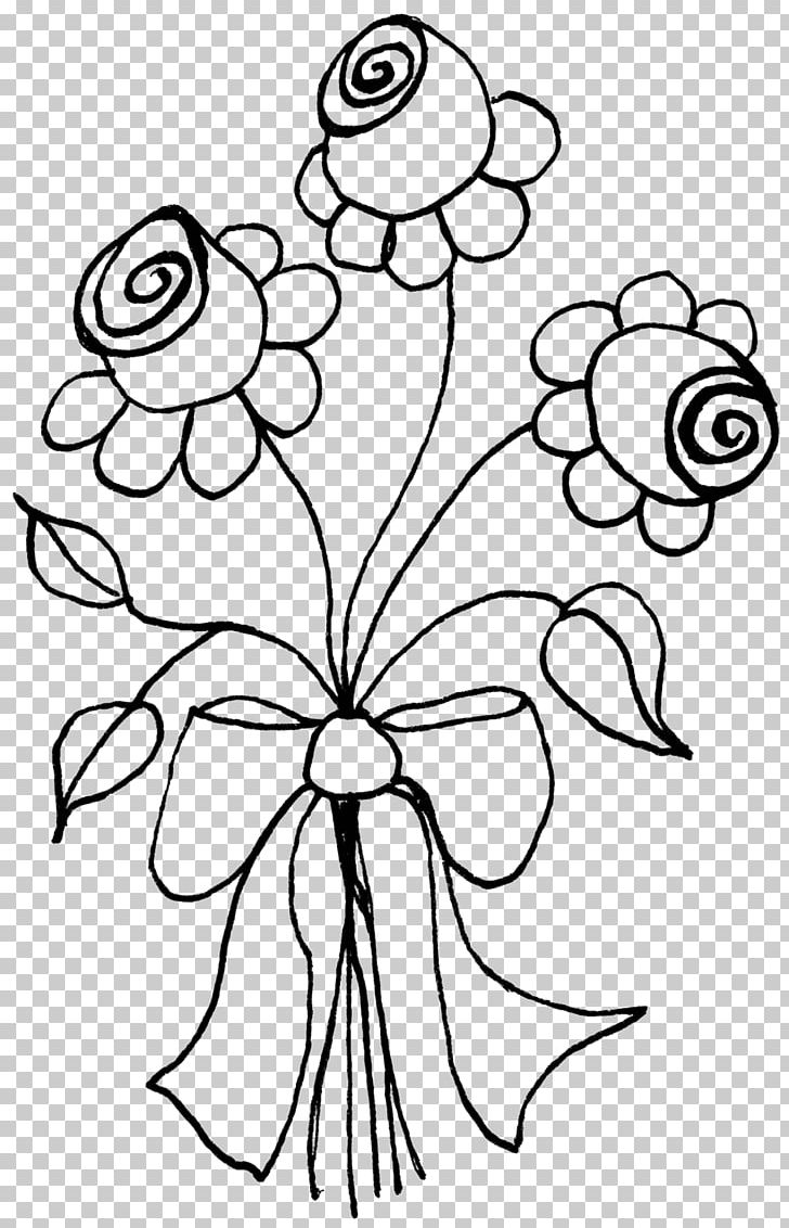 Floral Design Cut Flowers Art Branch PNG, Clipart, Area, Art, Black And White, Branch, Coloring Book Free PNG Download