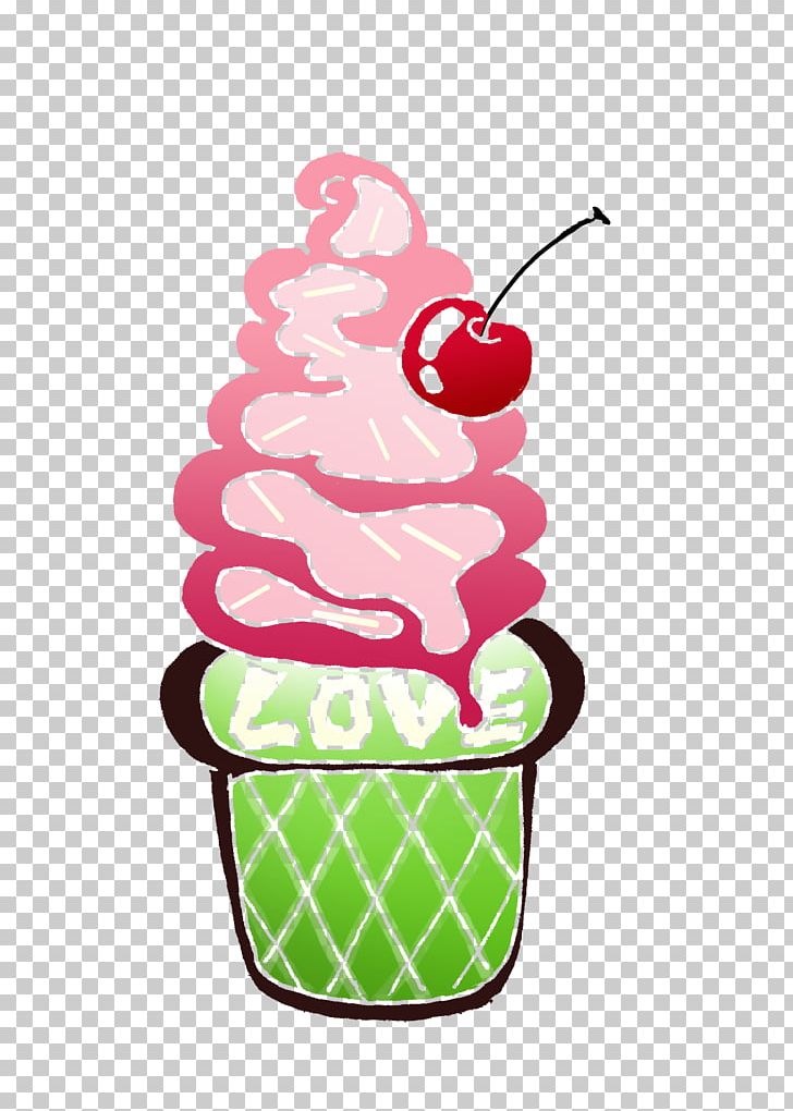 Ice Cream Cone Parfait Strawberry Ice Cream PNG, Clipart, Cherry, Cream, Cuteness, Dairy Product, Dessert Free PNG Download