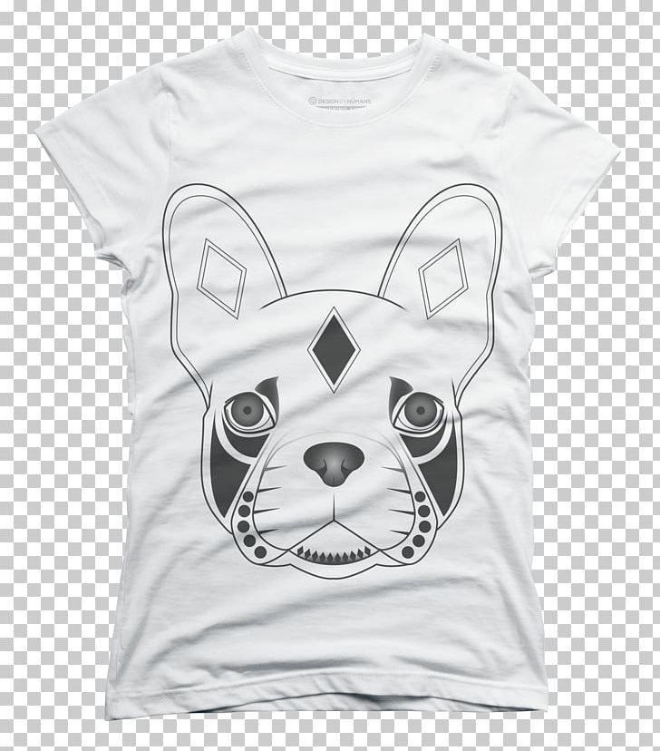 French Bulldog Canidae T-shirt White PNG, Clipart, Black, Black And White, Bulldog, Canidae, Carnivoran Free PNG Download
