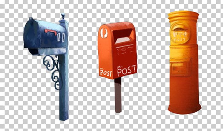 Mail Post Box Post-office Box PNG, Clipart, Box, Cartoon, Cylinder, Hand,  Hand Painted Free PNG
