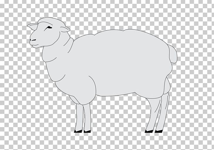 Sheep Goat Cattle Horse PNG, Clipart, Animals, Black And White, Cattle, Cattle Like Mammal, Cow Goat Family Free PNG Download