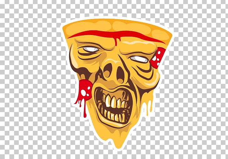New York Pizza Sticker Telegram PNG, Clipart, Bone, Cartoon, Character, Fiction, Fictional Character Free PNG Download