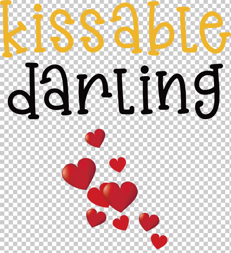 Kissable Darling Valentines Day Valentines Day Quote PNG, Clipart, Geometry, Line, M095, Mathematics, Meter Free PNG Download
