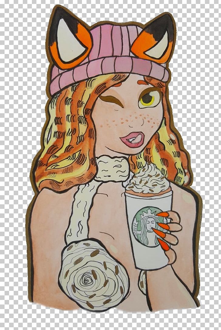 Pumpkin Spice Latte Illustration AMINO Drawing Art PNG, Clipart,  Free PNG Download