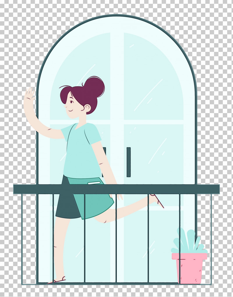 Cartoon Sitting Furniture Purple Teal PNG, Clipart, Balcony, Behavior, Cartoon, Furniture, Home Free PNG Download