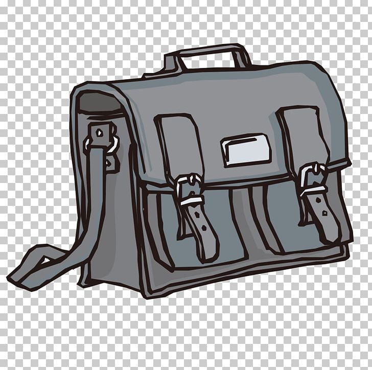 Cartoon Backpack Briefcase Satchel PNG, Clipart, Angle, Backpack, Bag, Baggage, Black Free PNG Download