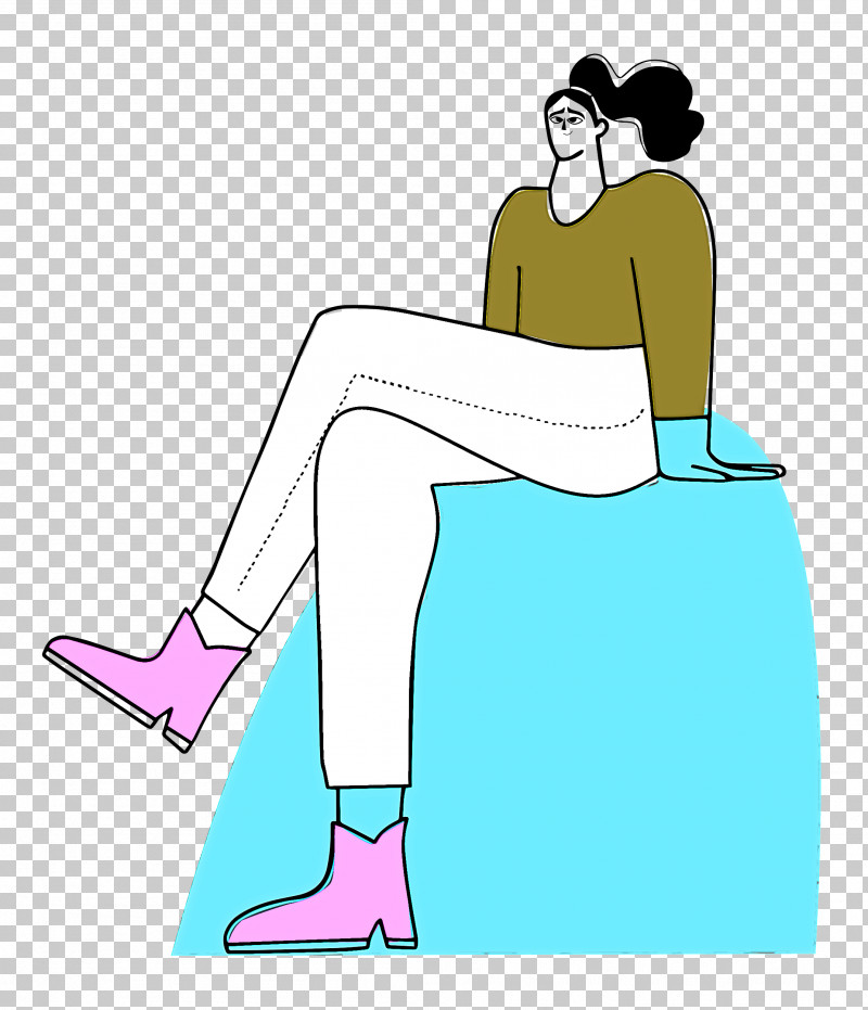 Sitting On Rock PNG, Clipart, Cartoon, Clothing, Human, Human Body, Leg Free PNG Download