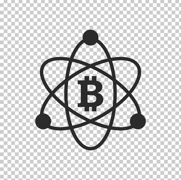 Bitcoin Atom Wall Decal Computer Icons PNG, Clipart, Atom, Bitcoin, Black And White, Brand, Circle Free PNG Download