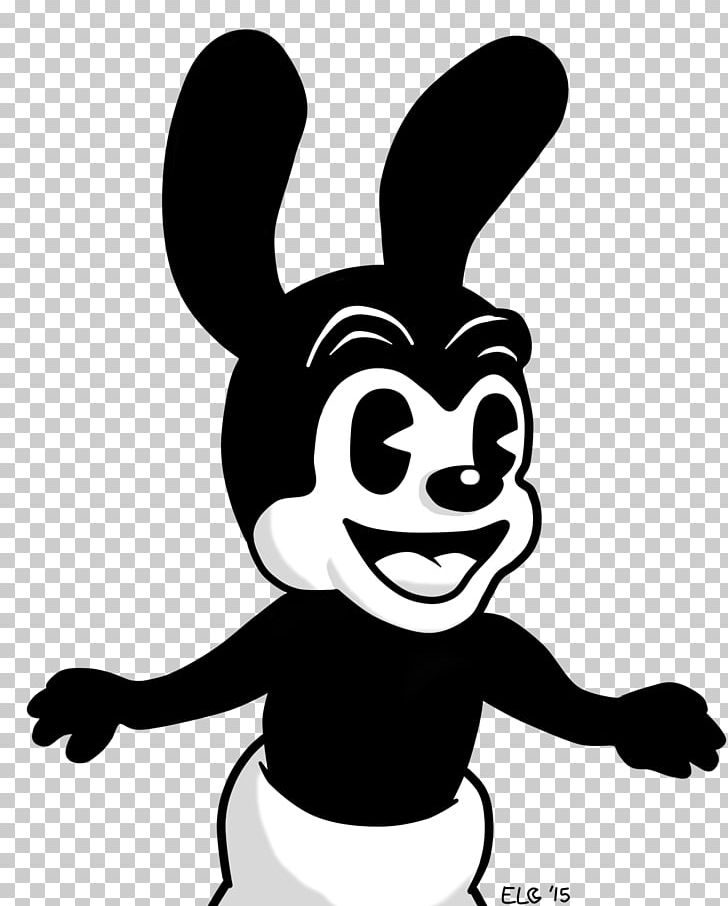 Black And White Cartoon Oswald The Lucky Rabbit Drawing Character PNG, Clipart, Art, Black And White, Cartoonist, Fictional Character, Finger Free PNG Download