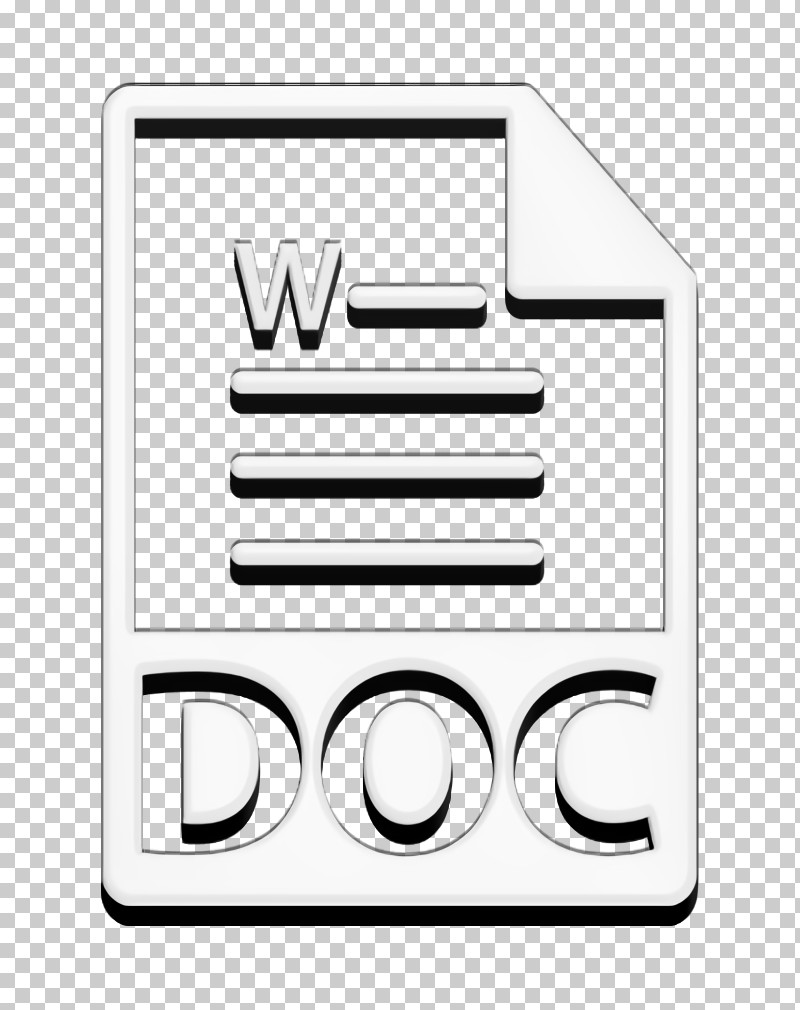 Doc Icon DOC File Format Symbol Icon File Formats Icons Icon PNG, Clipart, Black, Black And White, Doc Icon, File Formats Icons Icon, Geometry Free PNG Download