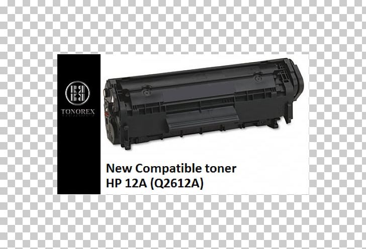 Hewlett-Packard HP Q2612A Black Toner Cartridge Toner Refill PNG, Clipart, Angle, Automotive Exterior, Brands, Canon, Electronic Device Free PNG Download
